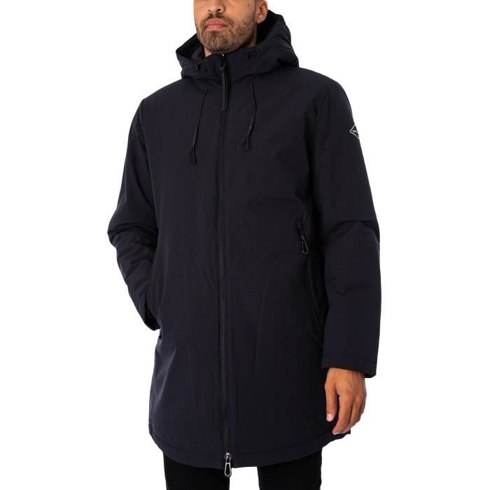 Parka À Logo Sur Les Manches - Replay - Homme - Bleu