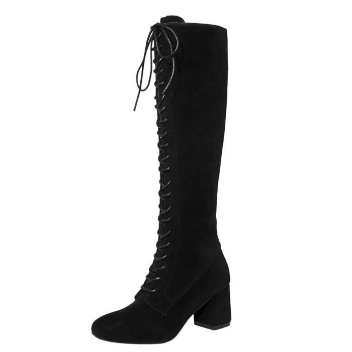 Bottes à lacets best sale femme pas cher