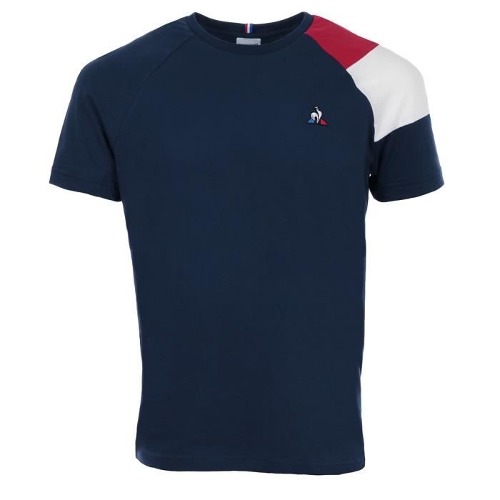 t shirt le coq sportif bleu
