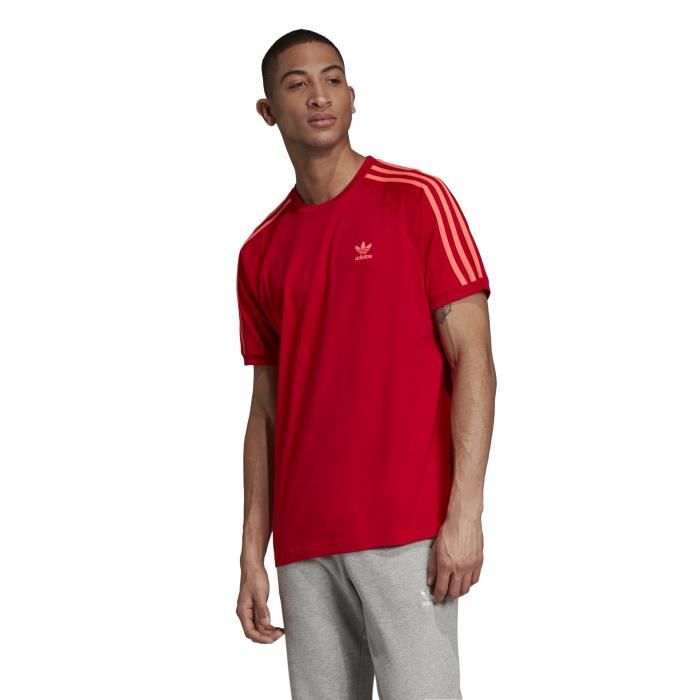 Adidas 3 stripes red best sale
