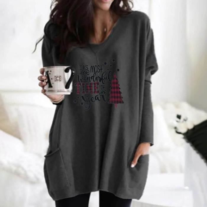 T-shirt Femme Manches Longues Tie Dye – Col Rond, Style Vintage Décontracté