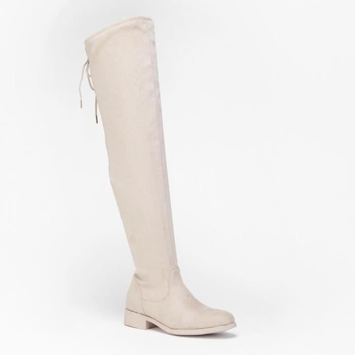 Cuissardes online suedine beige