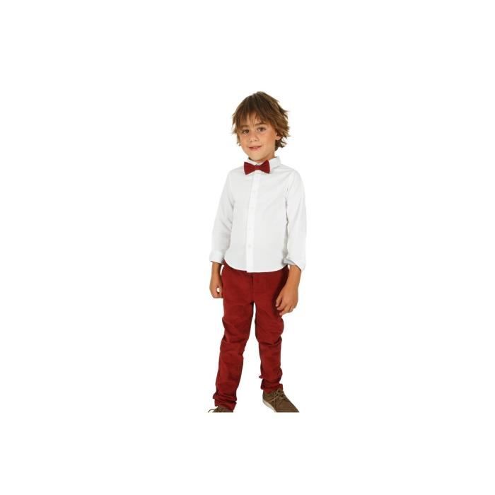 Pantalon bordeaux garcon new arrivals