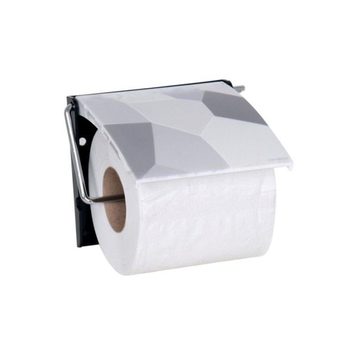 Porte-rouleau WC Chromé Sur Pied – Rangement Pratique Pour Papier Toilette, Design Gris Argenté - 3
