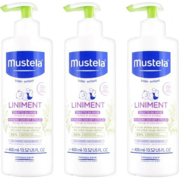 Mustela Liniment Flacon Pompe Lot De 3 X 400 Ml Cdiscount Puericulture Eveil Bebe