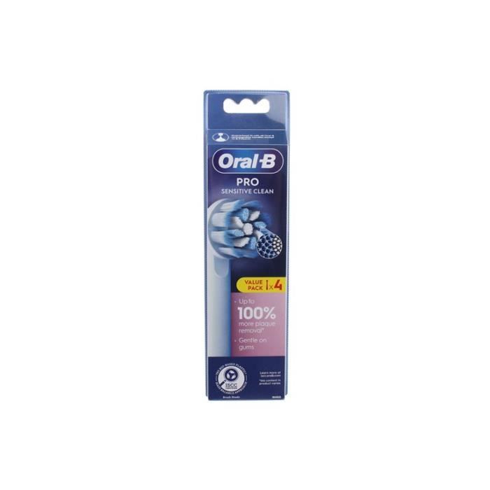 Brosse à dents Oral B Sensitive Clean Pro 4 pièces Couleur Mixte