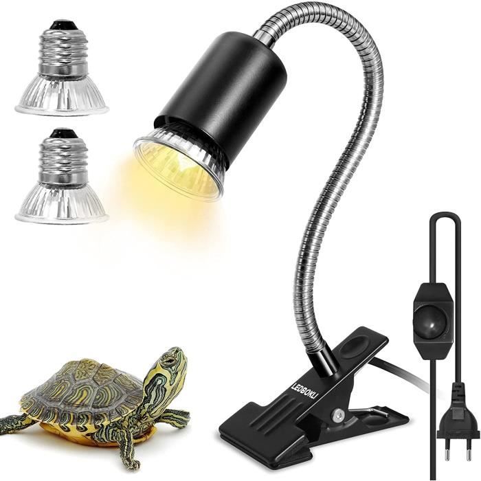 Comparer les prix de Lampe Chauffante Tortue +2 Ampoules 50W 75W pour Lézards/Serpents/Caméléon/Amphibien