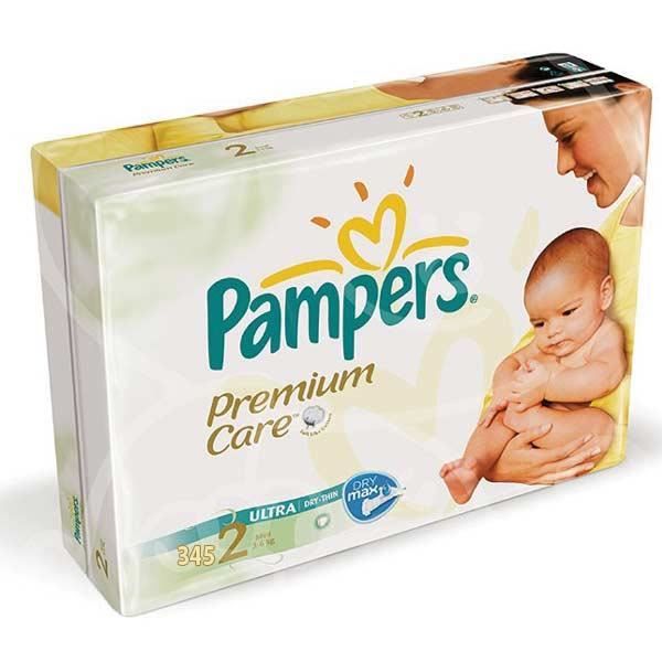 Pampers Taille 2 136 couches bébé premium care Cdiscount