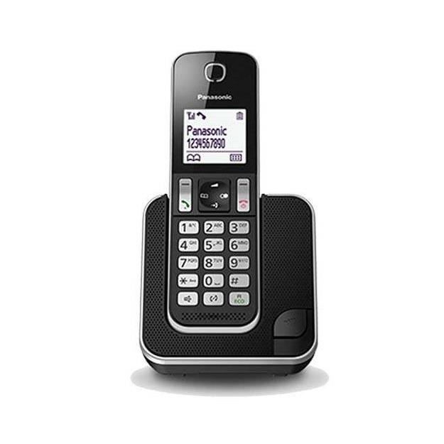 Téléphone sans fil Panasonic KX TGD310SPB Noir
