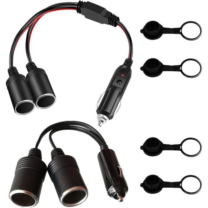Chargeur Allume-Cigare Voiture Avec Câble USB Pour Nokia 2690, 2730 Classic, 2760 – Noir