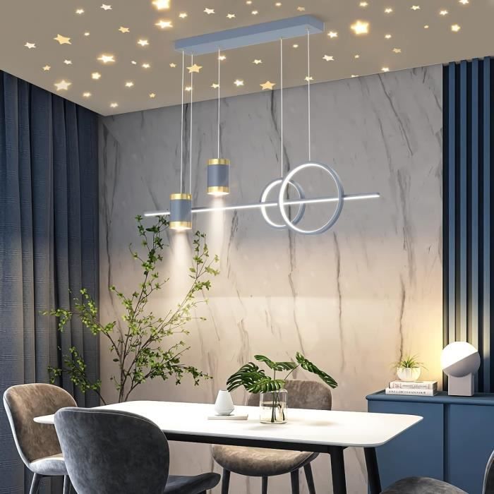Plafonnier LED Suspendu Hofstein – Design Moderne Noir Et Blanc, Pour Salon, Cuisine, Chambre, 1 à 3 Lumières