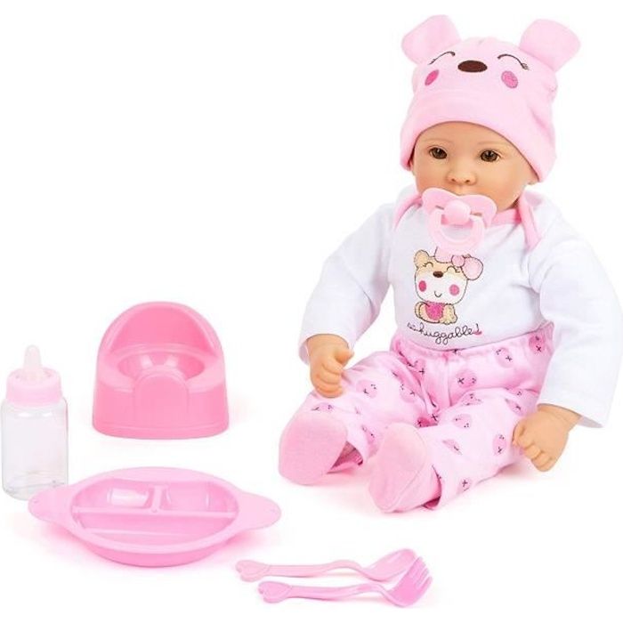 Small Foot 11522 Bébé poupée Fille avec Accessoires, Jouet de Jeu de rôle,  avec Corps Souple, 5 pièces, Multicolore 2437 - Cdiscount Jeux - Jouets