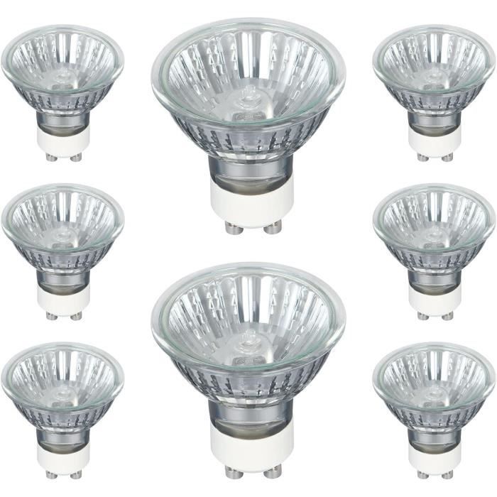 GU10 Ampoules Halogènes, Culot GU10,50W, 400lm, Blanc Chaud 2800K, 38