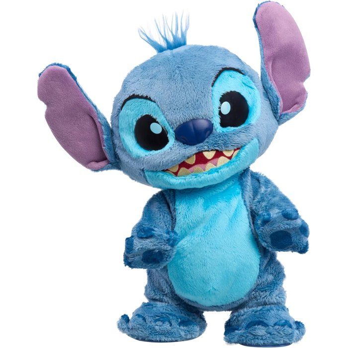 Peluche interactive STITCH Double Trouble - 36 cm - Plus de 50 sons et réactions - 2 modes de jeu - Lilo et Stitch - dès 3 ans