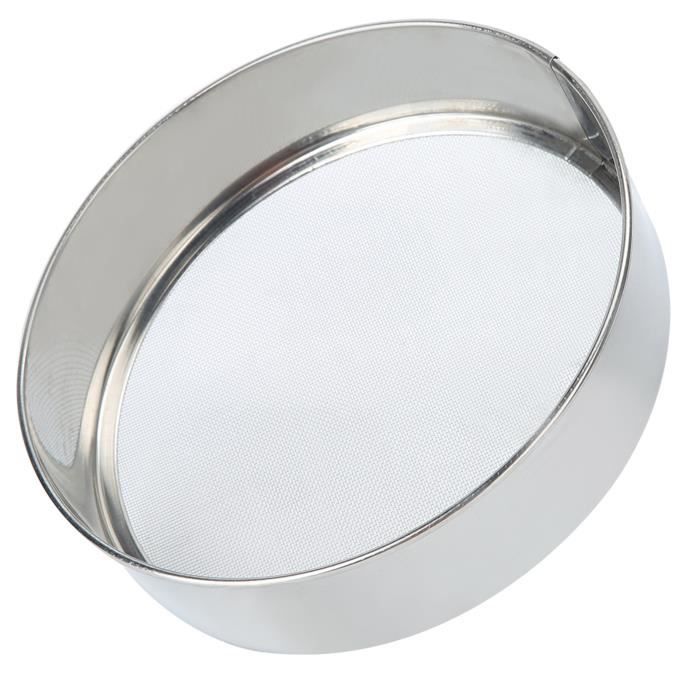 Tamis Inox 250g FHISKUNYU - Passoire Main Pour Farine Et Sucre - Mailles 0.3mm