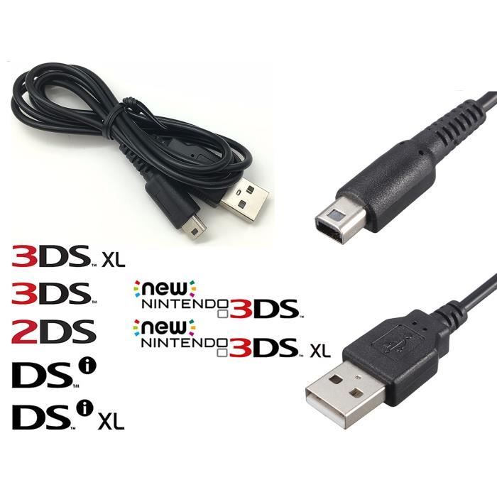 Câble chargeur USB pour Nintendo DSi, 3DS, DSi XL, 3DS XL, 2DS, New 3DS