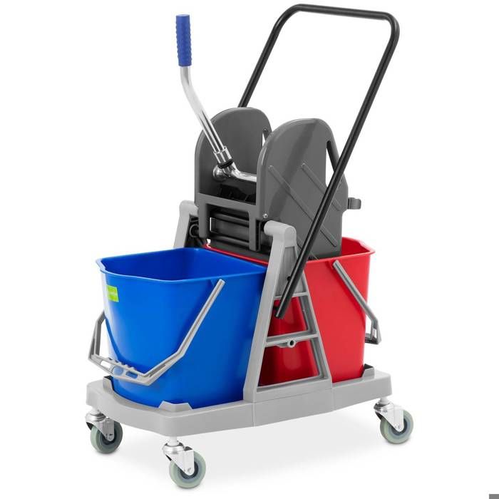 Chariot Ménage Hôtelier Uniprodo UNICLEAN 142B - 150kg Charge Max - 2 Sacs Linge - 3 Compartiments