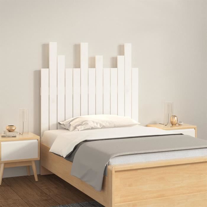 Tête De Lit Rangement VidaXL 160cm - Meuble Chambre Bibliothèque Murale Blanc