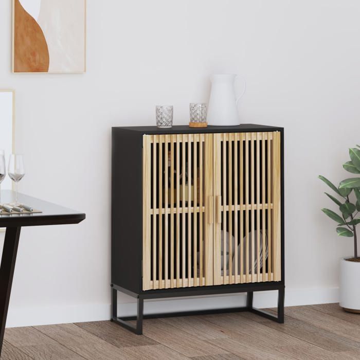 vidaXL Buffet Armoire Latérale avec Porte en Bois Placard avec Rangement Meuble de Salon Salle de Séjour Scandinave 352110