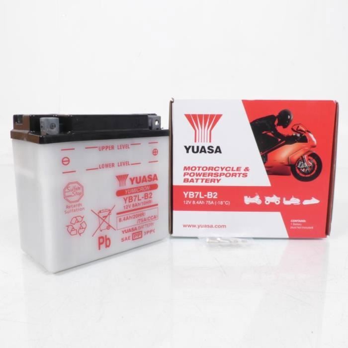 Batterie Yuasa pour Scooter Yamaha 125 Yp Majesty 1998 à 2010 YB7L