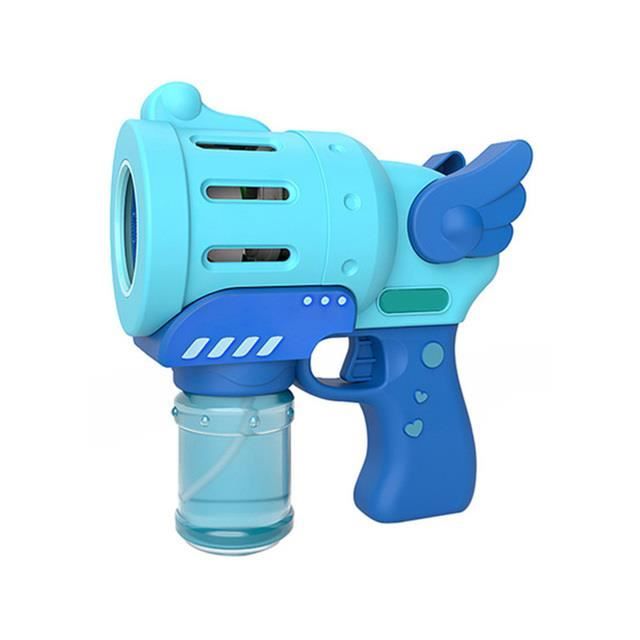 Pistolet à Bulles Électrique Pour Enfants - Machine à Bulles De Savon 100ml Bleu - Plus De 8000 Bulles - Jouet Lumineux Automatique Pour Fêtes