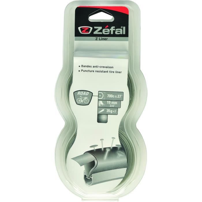 Bande anti-crevaison ZEFAL Z Liner - Gris 19 mm x2 / Blister