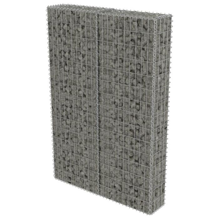Mur à gabion - ZERODIS - 100 x 20 x 150 cm - Acier galvanisé - Grande capacité de charge