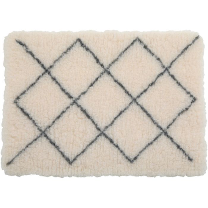 Tapis isolants pour chiens 75 x 95 cm beige avec motif berbere - zolux 70 Beige