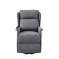 Fauteuil Releveur Relax à Commande électrique En Tissu Gris Louis