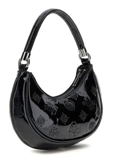 Sac Bandoulière GUESS Cilian Mini Flap - Noir - 100% Polyester - Neuf Avec étiquettes