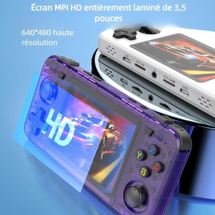 R36S nouvelle console de jeu rétro 3,5 pouces Linux système open source console de jeu portable avec grande mémoire de 128 Go