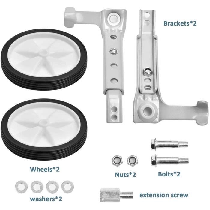 Petite roue velo18 20 22 pouces petite roue velo enfants pour velo d enfant argent petite roue pour velo Cdiscount Bricolage