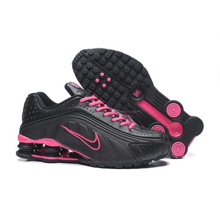 Basket NIKE SHOX R4 AUTREMENT Homme et Femme Noir rose