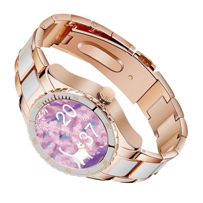 Montre connectée best sale femme bracelet maille