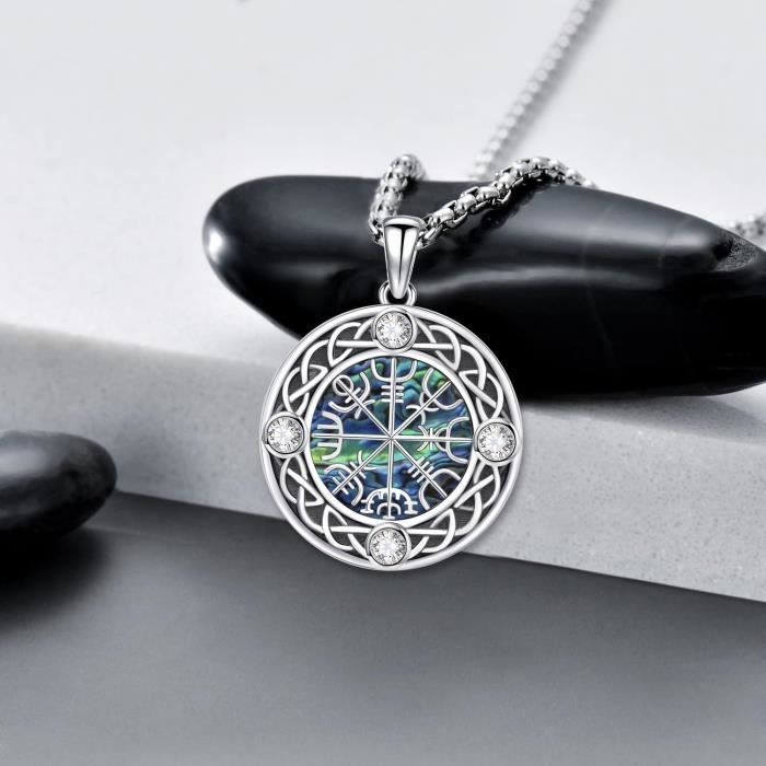 Boucles d'Oreilles Pendantes Boussole Vegvisir Viking
