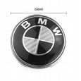 40 x Caches Moyeu Centre Roue 68mm BMW carbone noir blanc Logo Enjoliveur Série BMW 1 3 5 7 X Z-2