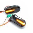 phares - feux,Dynamic Black--Répéteur dynamique LED clignotant, indicateur, marqueur latéral, pour SEAT Ibiza 6L Cordoba Leon Skoda-2