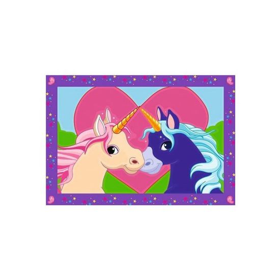 Peinture licorne par numéros pour enfants à partir de 5, 6, 7, 8, 9 ans, pour décoration de maison, 20 x 20 cm, avec cadre en bois Peinture licorne par numéros pour enfants à partir de 5, 6, 7, 8, 9 ans, pour décoration de maison, 20 x 20 cm, avec cadre en bois