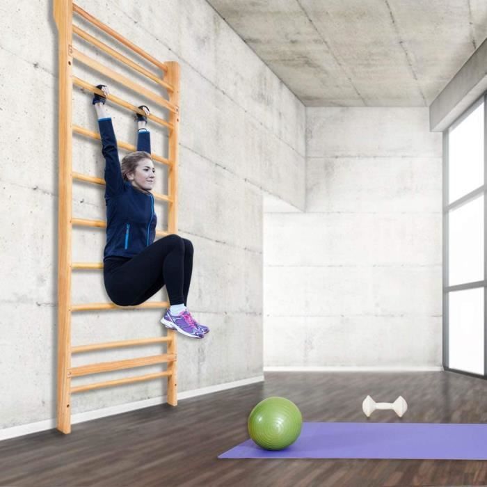 Espalier Fonctionnel Gymnastique - BenchK 721B Noir Bois Pour Les Clubs Et Collectivités