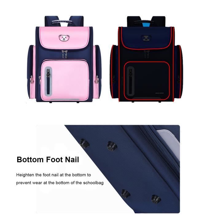 Sac a Dos pour Enfant Scolaire Cartable Oxford Impermeable a l eau de Dessin Anime Rose Cdiscount Bagagerie Maroquinerie