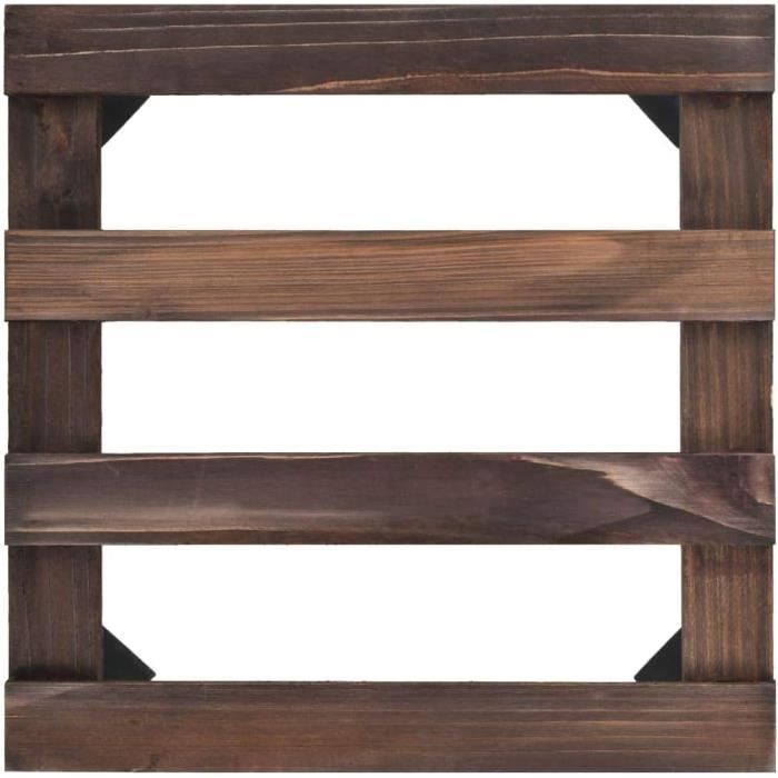 Support Roulant Pour Pot De Fleurs En Bois Avec Roulettes 360° - 30x60 Cm - Pour Déplacer Facilement Plantes Lourdes