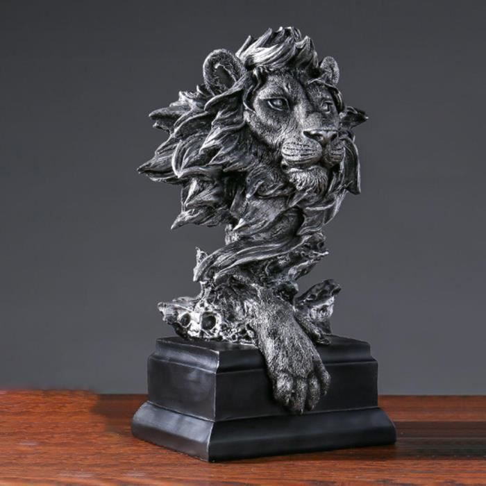 1 Paire Statue De Cerf De Résine Bureau à La Maison Décoration Ornements Figurine D'Animal Décorations De Cerf Pendaison De Crémaillère Cadeau Jardin Sculpture Bleu