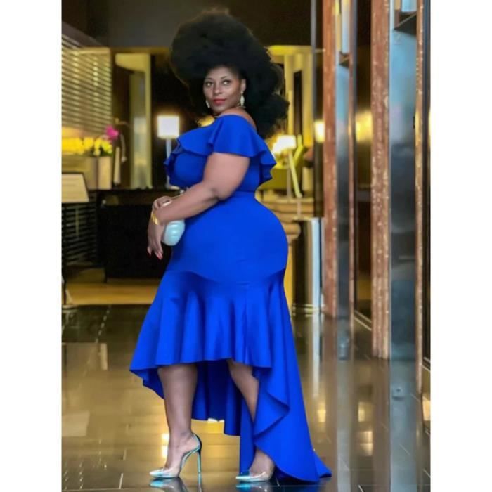 Robe epaule dénudée grande taille clearance