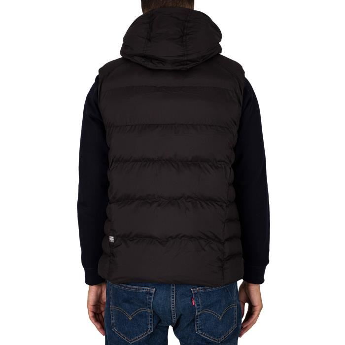 Gilet matelasse a capuche Whistler G STAR RAW Homme Noir Isolation Thermore Deperlant sans PFC Noir Cdiscount Pret a Porter