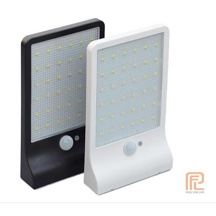 Lampe solaire 36 LED étanche avec détecteur de mouvement - PICK FOR LIFE -  Blanc - Jardin - Cdiscount Maison