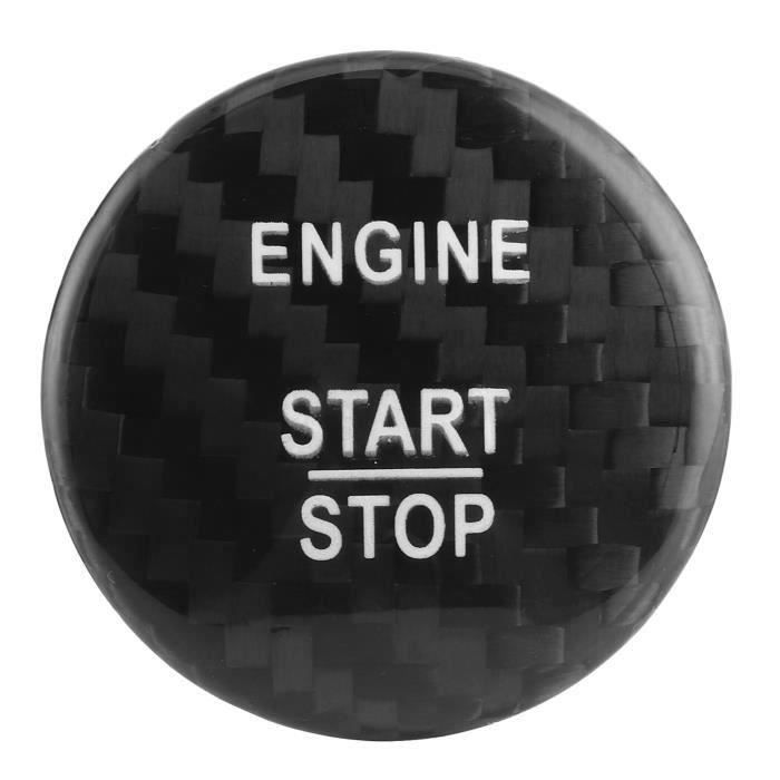 1 pcs couvercle de bouton de moteur de voiture, autocollant de bouton de  démarrage en aluminium rouge bouton d'arrêt de démarrage - Cdiscount Auto