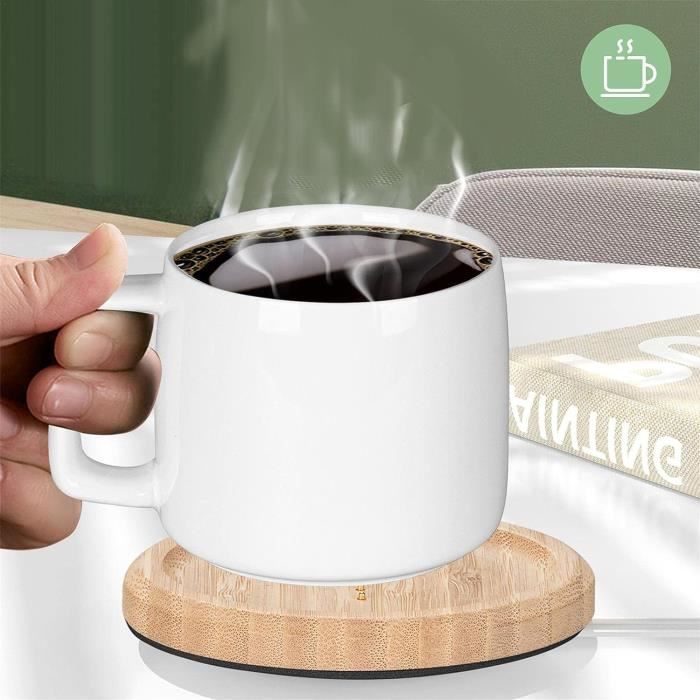 Tasse à température constante de 55 °C, chauffe-tasse à café de bureau,  tasses thermostatiques intelligentes et coussin chauffant - Cdiscount Maison