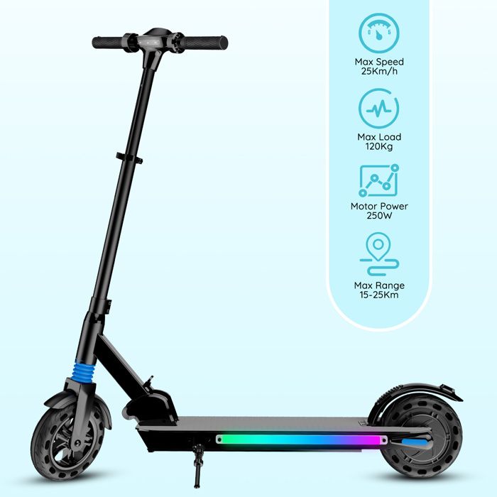 QnQ Trottinettes Électriques Adulte, 8.5" Électrique Trottinette Pliable, Oteur 500W, Batterie