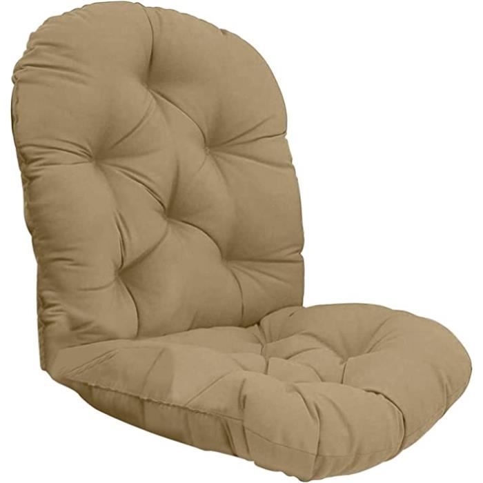 Coussin Pour Fauteuil Bascule - Housse Lavable, Résistante UV, Rembourrage Polyester
