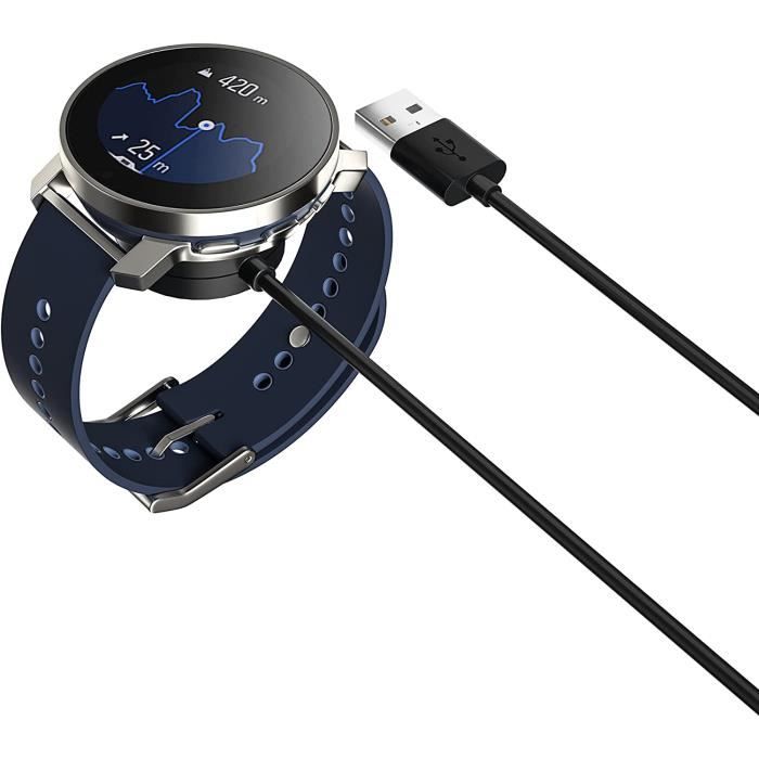 Câble de chargeur magnétique pour montre connectée Blackview IOWODO R3  R3PRO R5 X1 X5 - Noir